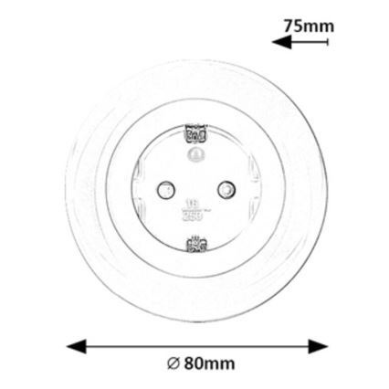 Rabalux - LED RGB Stopcontact met verlichting LED/0,54W/230V 3000K