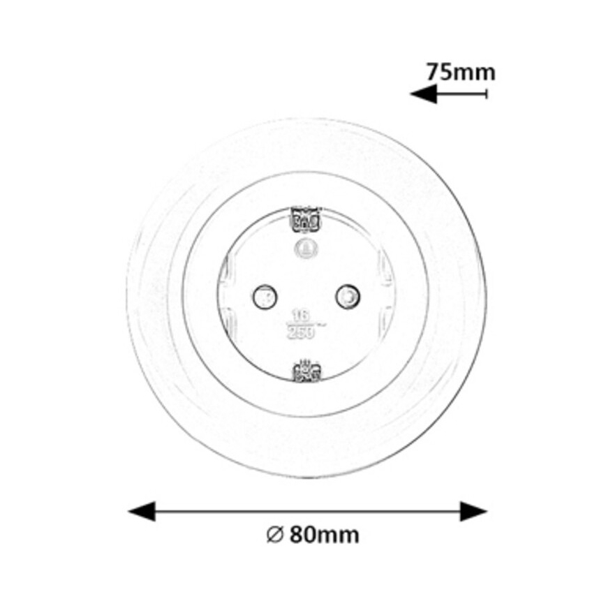 Rabalux - LED RGB Stopcontact met verlichting LED/0,54W/230V 3000K