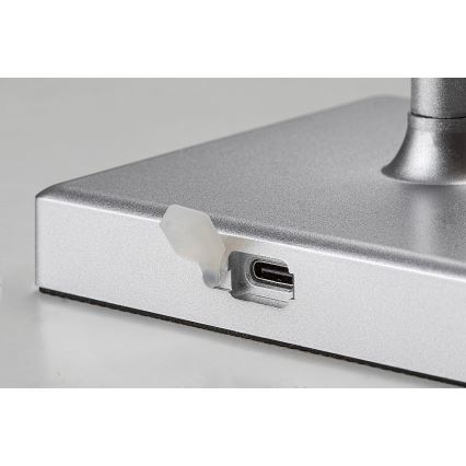 Rabalux - Lampe de table LED à intensité variable rechargeable LED/4W/3,7V 1800 mAh 3000-5000K IP44 argent