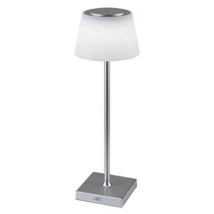 Rabalux - Lampe de table LED à intensité variable rechargeable LED/4W/3,7V 1800 mAh 3000-5000K IP44 argent