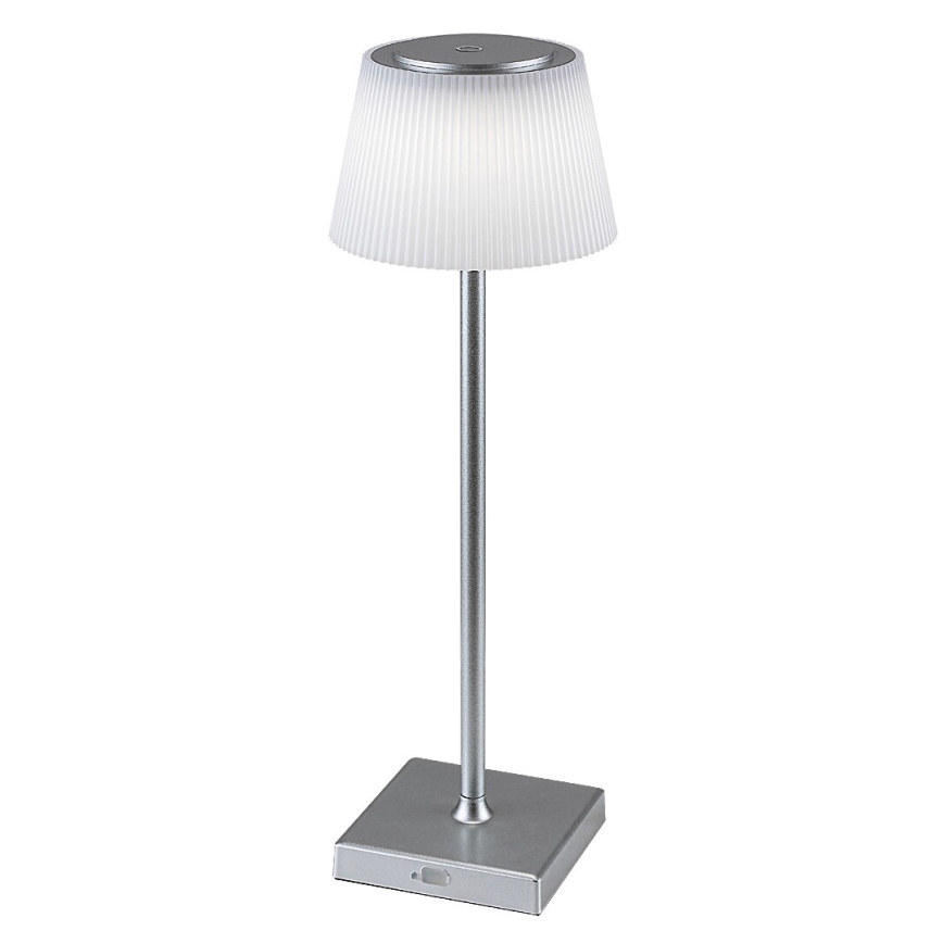Rabalux - Lampe de table LED à intensité variable rechargeable LED/4W/3,7V 1800 mAh 3000-5000K IP44 argent