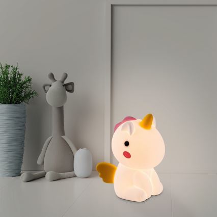 Rabalux - Petite lampe tactile pour enfant LED RGB à intensité variable et rechargeable LED/0,45W/5V