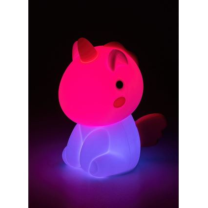Rabalux - Petite lampe tactile pour enfant LED RGB à intensité variable et rechargeable LED/0,45W/5V