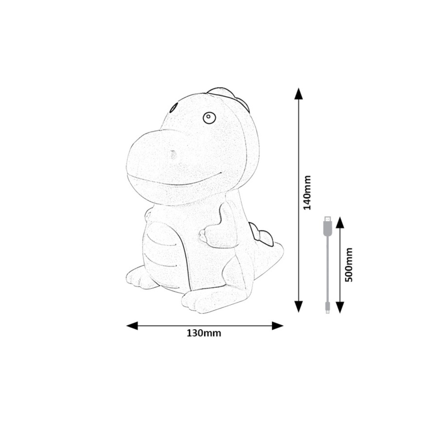 Rabalux - Petite lampe tactile rechargeable pour enfants LED RGB à intensité variable LED/0,45W/5V
