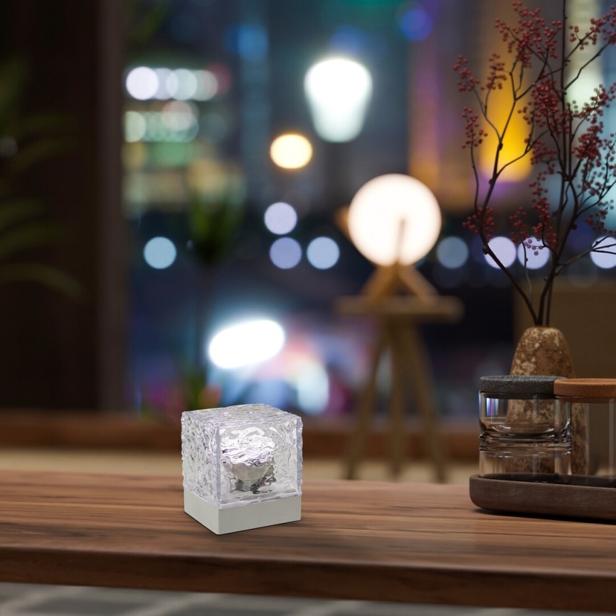 Rabalux - LED RGB Dimbare oplaadbare tafellamp LED/1W/5V/3xAA + afstandsbediening