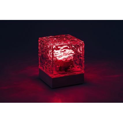 Rabalux - LED RGB Dimbare oplaadbare tafellamp LED/1W/5V/3xAA + afstandsbediening