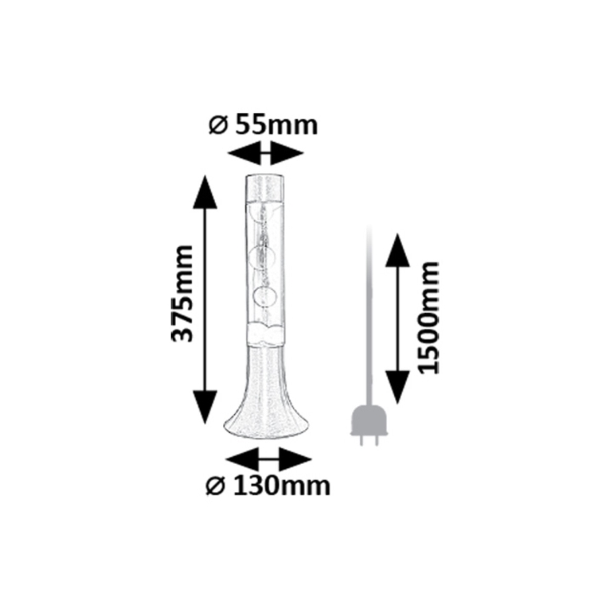 Rabalux - LED Lava lamp LED/25W/230V