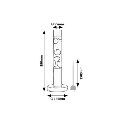 Rabalux - LED Lava lamp LED/25W/230V