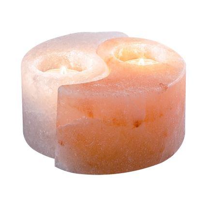 Rabalux - zoutlamp - kaarsenhouder oranje/wit