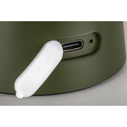 Rabalux - Dimbare oplaadbare buitenlamp met touchbediening LED/1,5W/5V IP44 1200 mAh USB groen