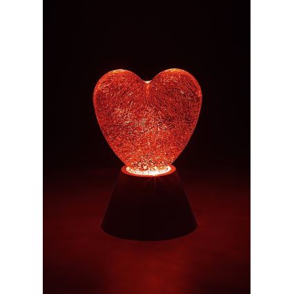 Rabalux - LED RGB Decoratieve lamp LED/0,8W/3xAA hartvormig