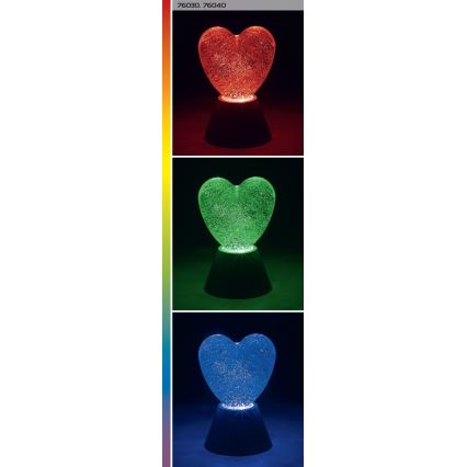 Rabalux - LED RGB Decoratieve lamp LED/0,8W/3xAA hartvormig