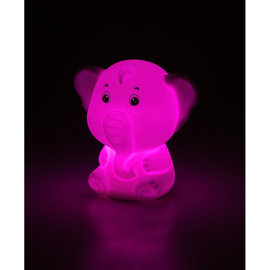 Rabalux - LED RGB aanraak-nachtlampje LED/0,05W/1xCR2032 olifant