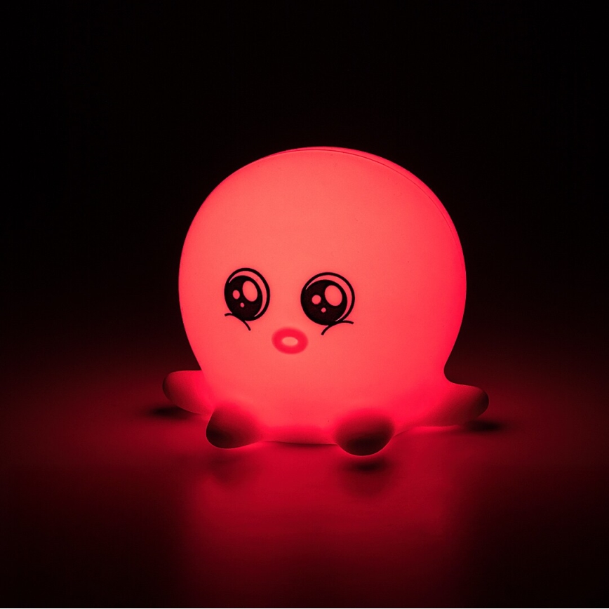 Rabalux - Veilleuse tactile LED RGB LED/0,05W/1xCR2032 en forme de pieuvre