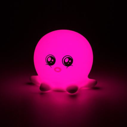 Rabalux - Veilleuse tactile LED RGB LED/0,05W/1xCR2032 en forme de pieuvre