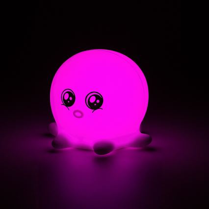 Rabalux - Veilleuse tactile LED RGB LED/0,05W/1xCR2032 en forme de pieuvre