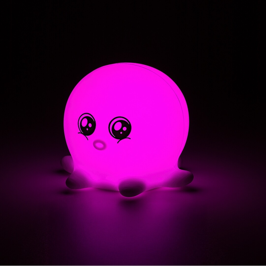Rabalux - Veilleuse tactile LED RGB LED/0,05W/1xCR2032 en forme de pieuvre