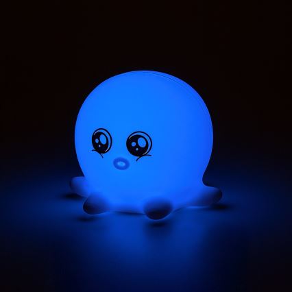 Rabalux - Veilleuse tactile LED RGB LED/0,05W/1xCR2032 en forme de pieuvre