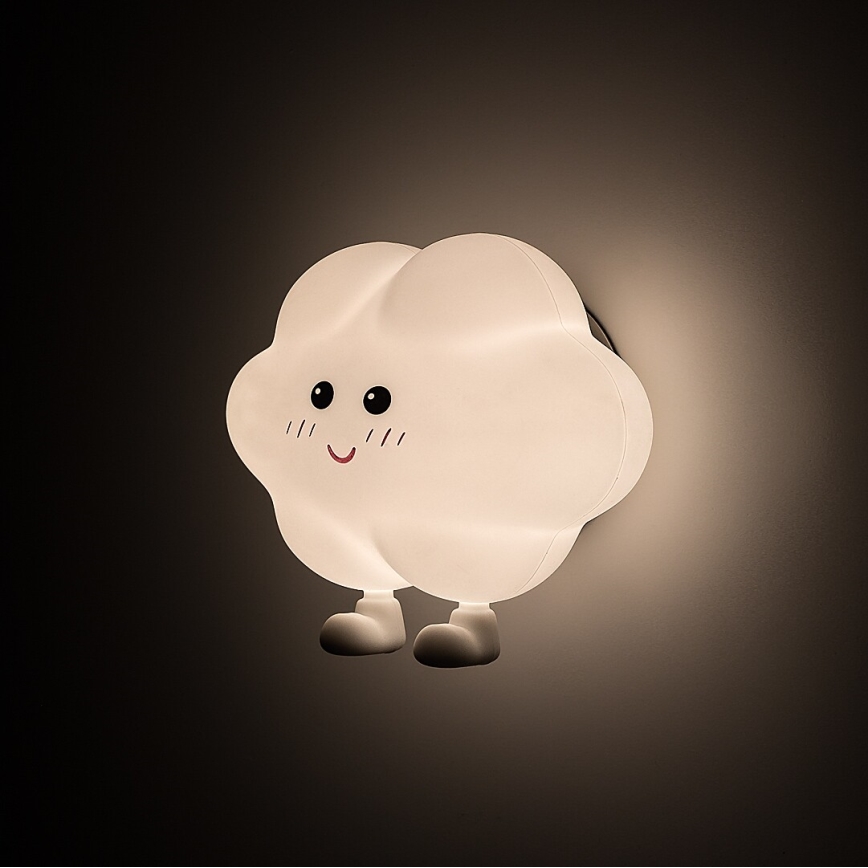 Rabalux - Veilleuse LED tactile et dimmable rechargeable pour enfants LED/2,7W/5V 200 mAh nuage