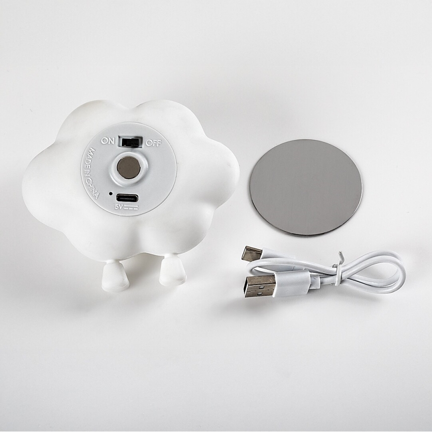 Rabalux - Veilleuse LED tactile et dimmable rechargeable pour enfants LED/2,7W/5V 200 mAh nuage