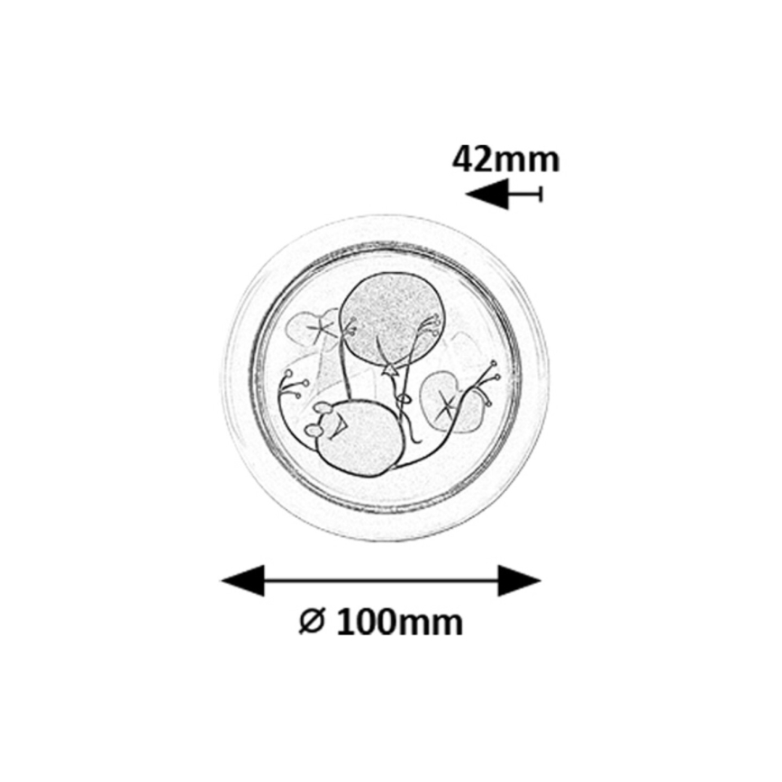 Rabalux - Veilleuse enfant LED/0,3W/2xAA 6000K