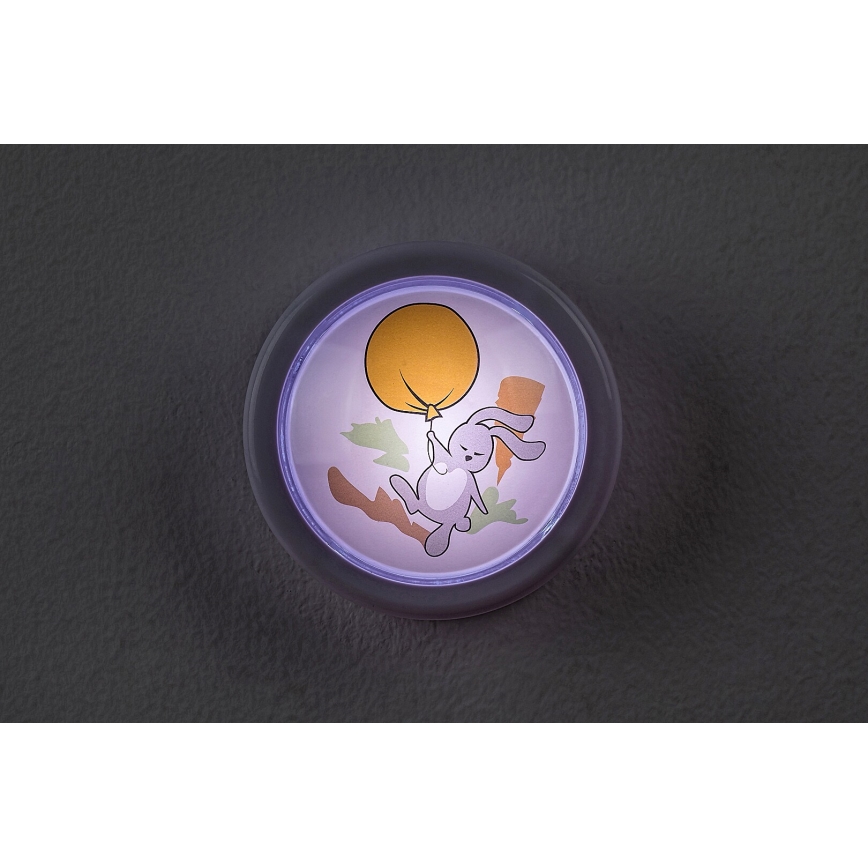 Rabalux - LED Nachtlampje kinderkamer LED/0,3W/2xAA 6000K