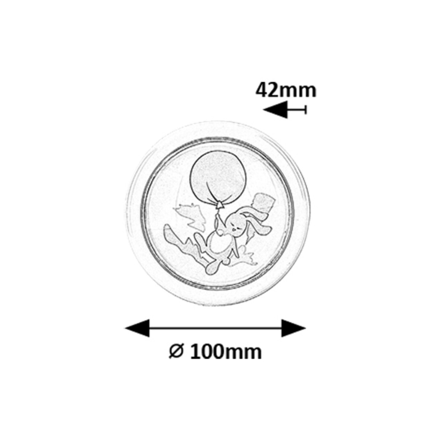 Rabalux - Veilleuse enfant LED/0,3W/2xAA 6000K