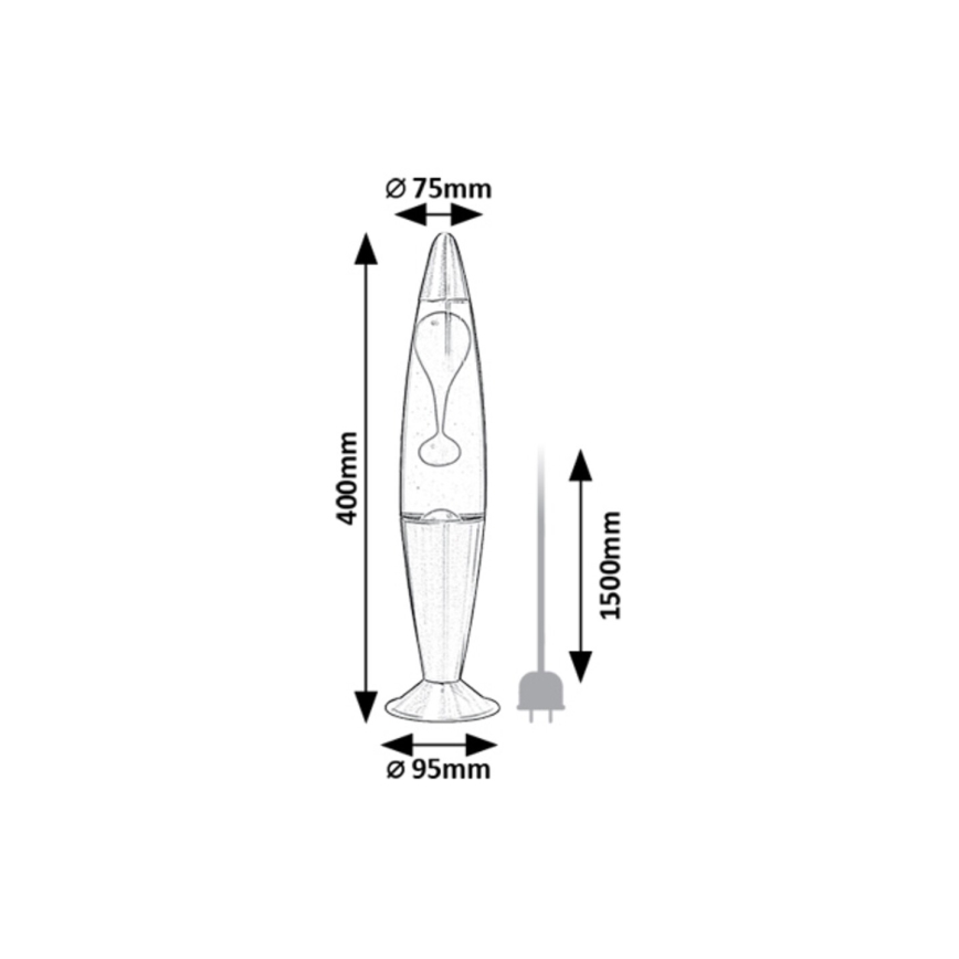 Rabalux - LED Lava lamp LED/25W/230V