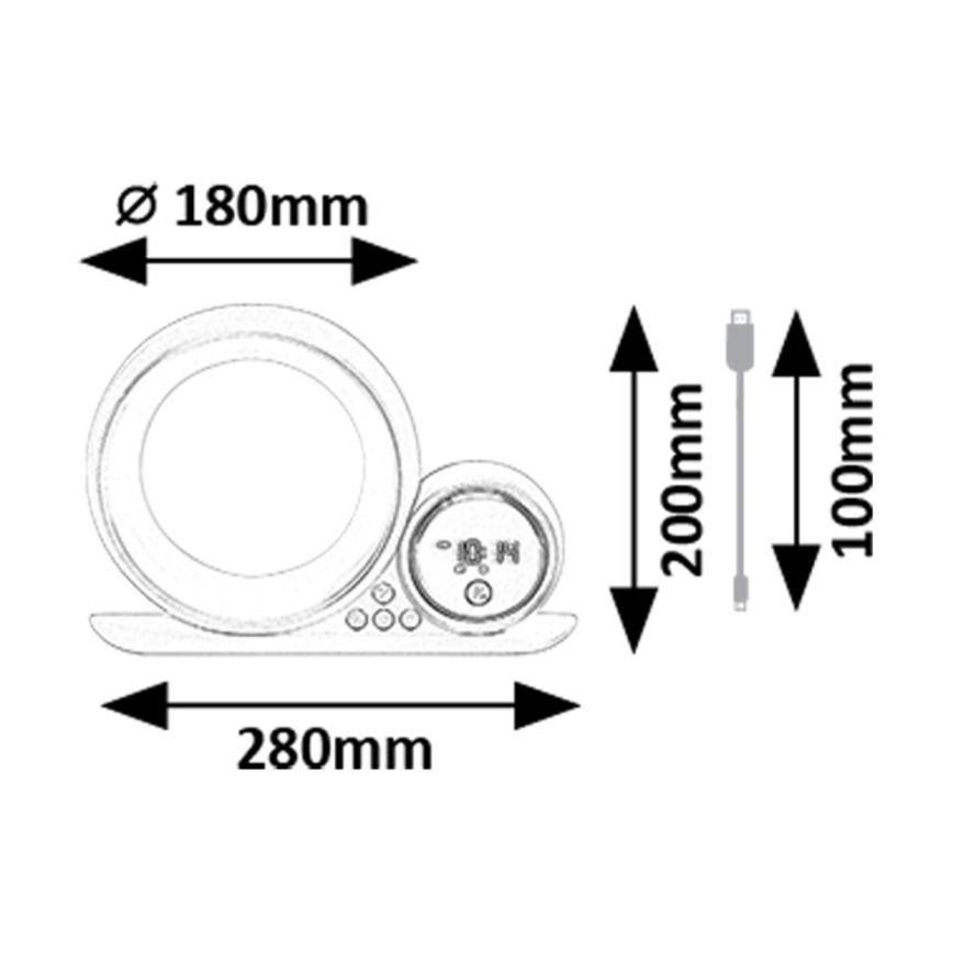 Rabalux - LED RGB Tafellamp met een luidspreker LED/5W/230V