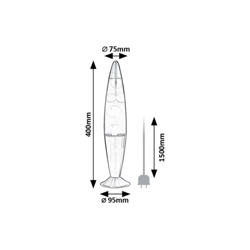 Rabalux - LED Lava lamp LED/25W/230V