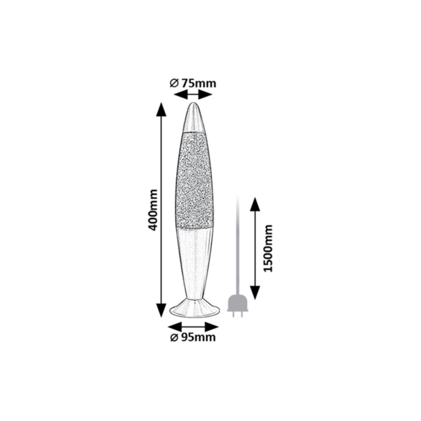 Rabalux - LED Lava lamp LED/25W/230V