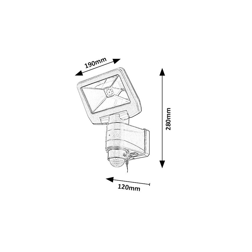 Rabalux - LED Zonne-spot met sensor LED/5W/3,7V IP44 2500 mAh