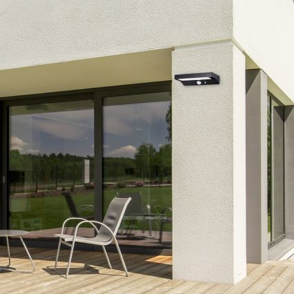 Rabalux - Éclairage solaire avec détecteur LED/6W/3,7V IP44 2200 mAh