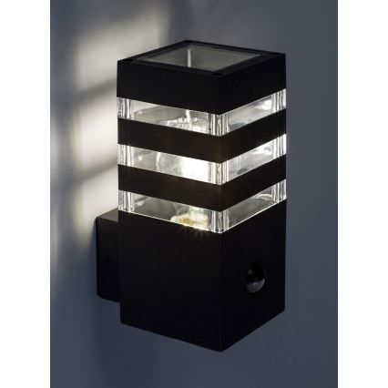 Rabalux - Applique murale d'extérieur avec détecteur 1xE27/12W/230V IP44
