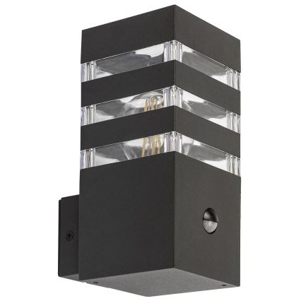 Rabalux - Applique murale d'extérieur avec détecteur 1xE27/12W/230V IP44