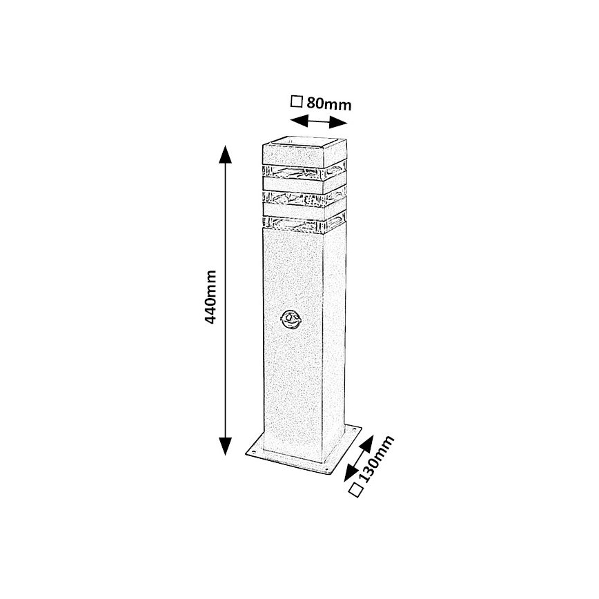 Rabalux - Buitenlamp met sensor 1xE27/12W/230V IP44