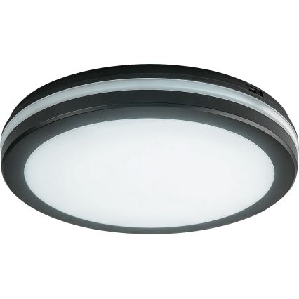 Rabalux - LED plafondlamp voor badkamer LED/28W/230V 3000/4000/6500K IP54 zwart diameter 30 cm