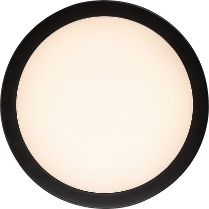 Rabalux - LED plafondlamp voor badkamer LED/28W/230V 3000/4000/6500K IP54 zwart diameter 30 cm