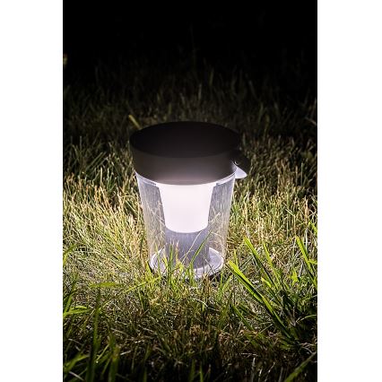 Rabalux - LED RGB dimbare solarlamp LED/3W/3,7V IP54 antraciet 2000 mAh