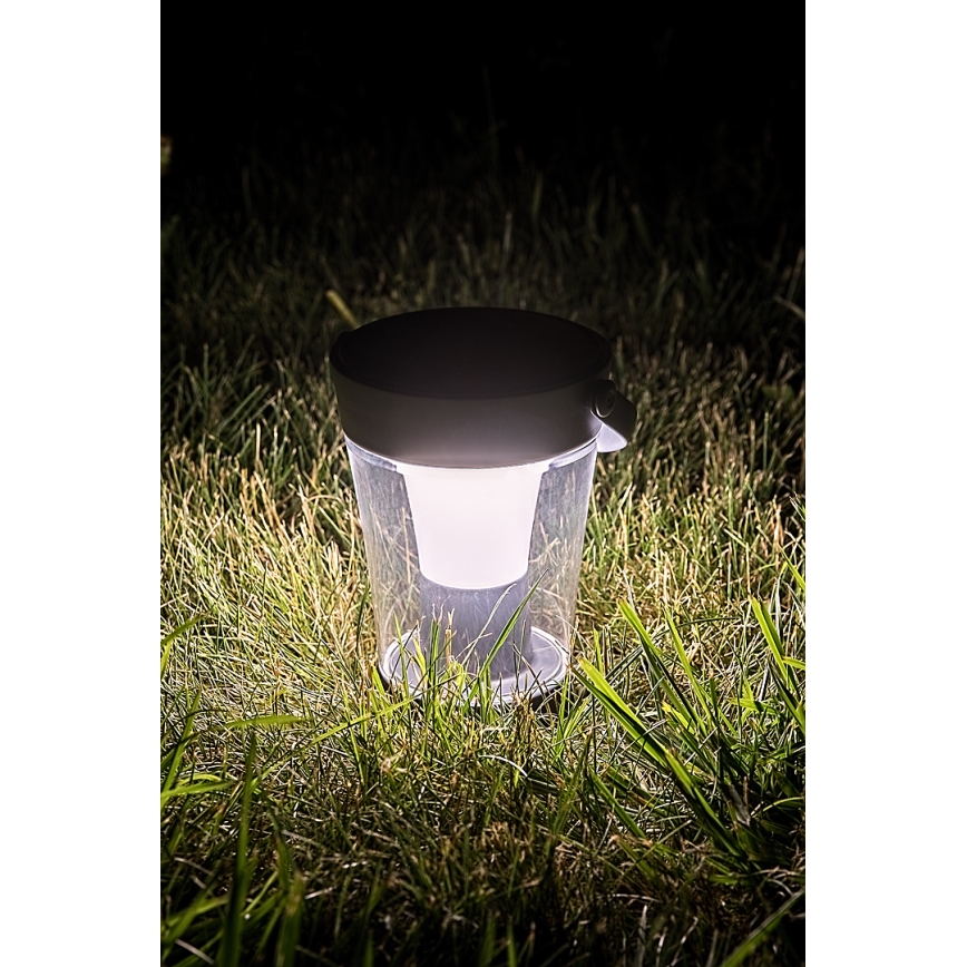 Rabalux - LED RGB dimbare solarlamp LED/3W/3,7V IP54 antraciet 2000 mAh