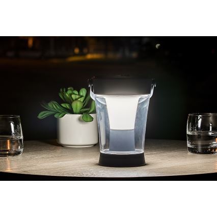 Rabalux - LED RGB dimbare solarlamp LED/3W/3,7V IP54 antraciet 2000 mAh