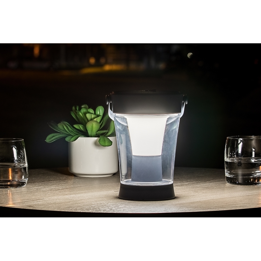 Rabalux - LED RGB dimbare solarlamp LED/3W/3,7V IP54 antraciet 2000 mAh