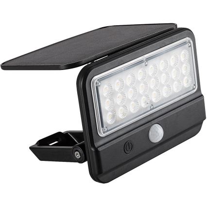 Rabalux - Applique murale solaire LED avec détecteur LED/7W/3,7V IP54 noir