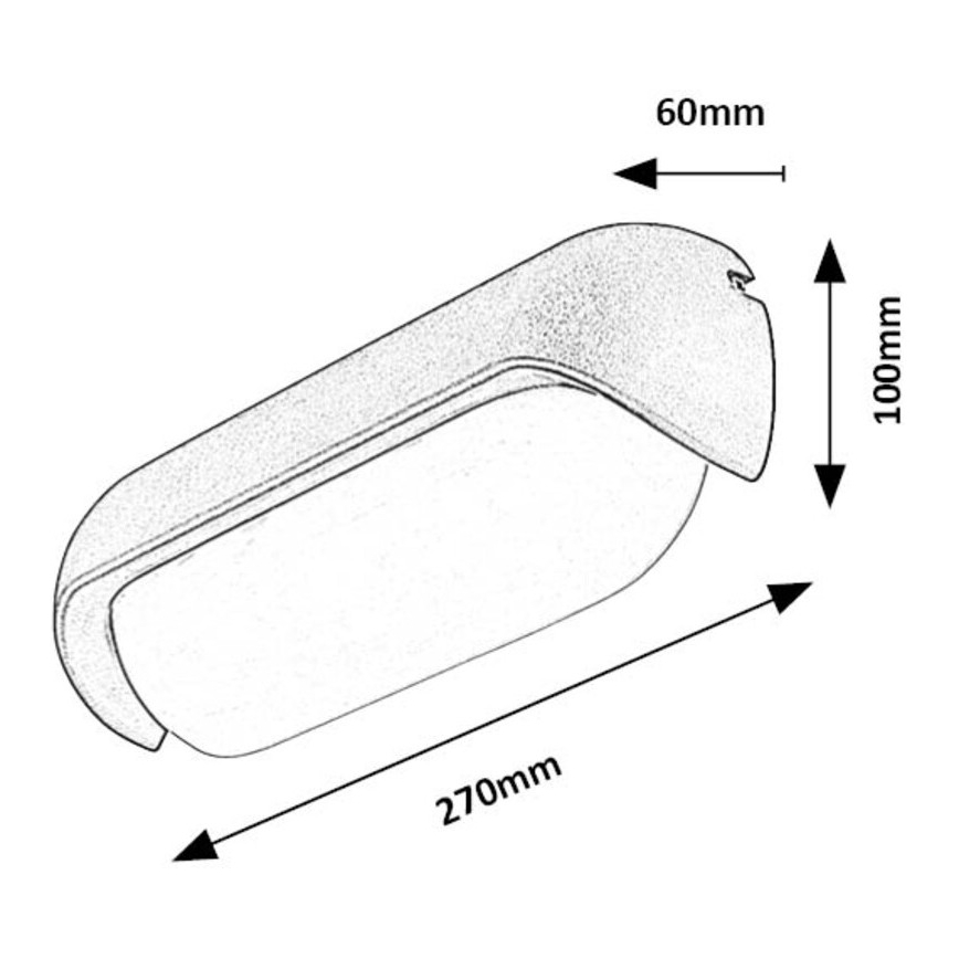 Rabalux - LED Wandlamp voor buiten LED/13W/230V IP54 antraciet