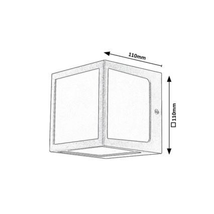Rabalux - LED Buitenwandlamp LED/10W/230V IP54 antraciet