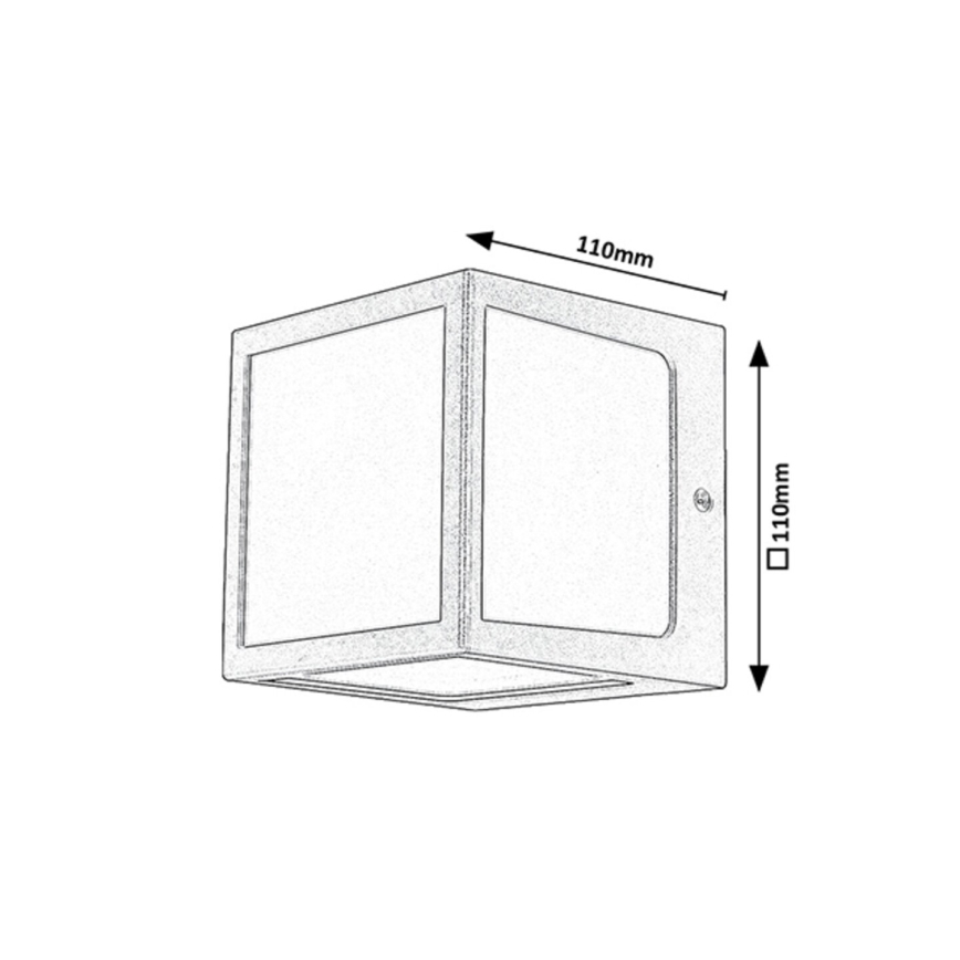 Rabalux - LED Buitenwandlamp LED/10W/230V IP54 antraciet