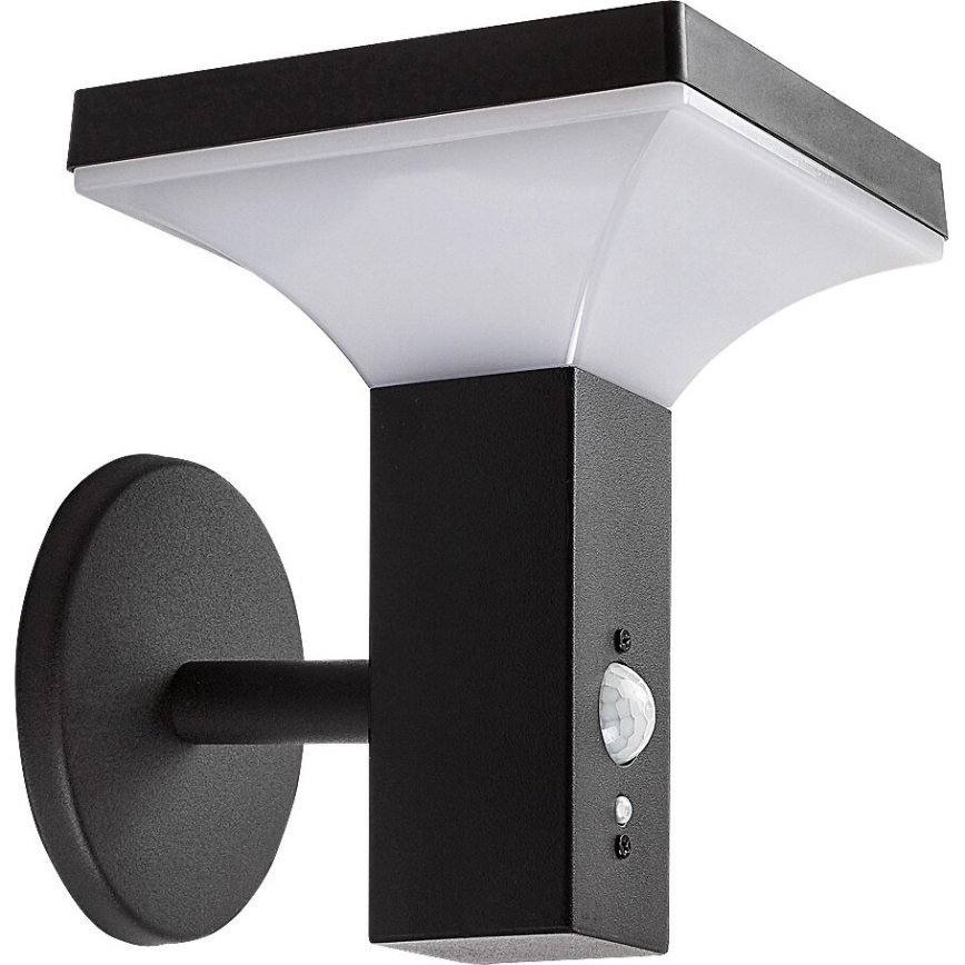 Rabalux - Applique murale solaire avec détecteur LED/4W/230V IP44 noir