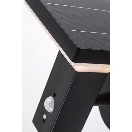 Rabalux - Applique murale solaire avec détecteur LED/4W/230V IP44 noir