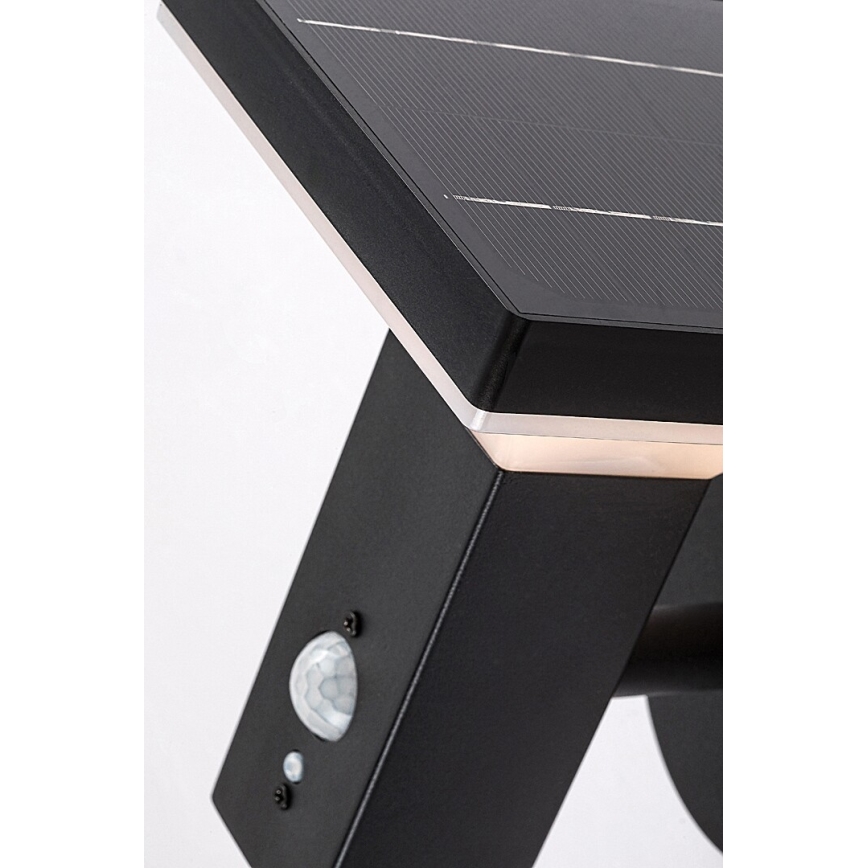 Rabalux - Applique murale solaire avec détecteur LED/4W/230V IP44 noir