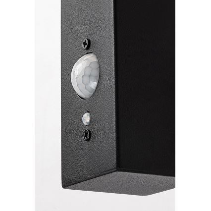 Rabalux - LED Solar Wandlamp met sensor LED/4W/230V IP44 zwart 2200 mAh